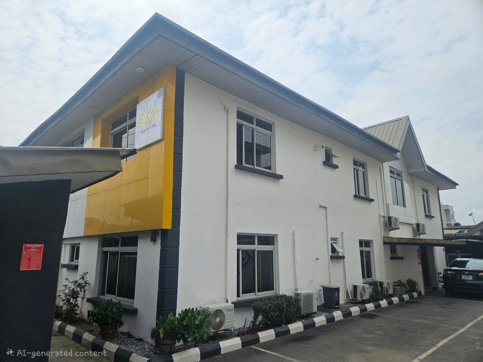 Trendy Inn hotel building exterior, Mende, Maryland Lagos